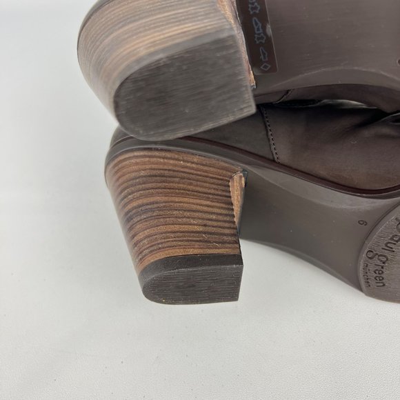 Paul Green Womens Jano Brown Leather Scrunch Chelsea Ankle Boot size US 8.5 UK 6 - Picture 12 of 13
